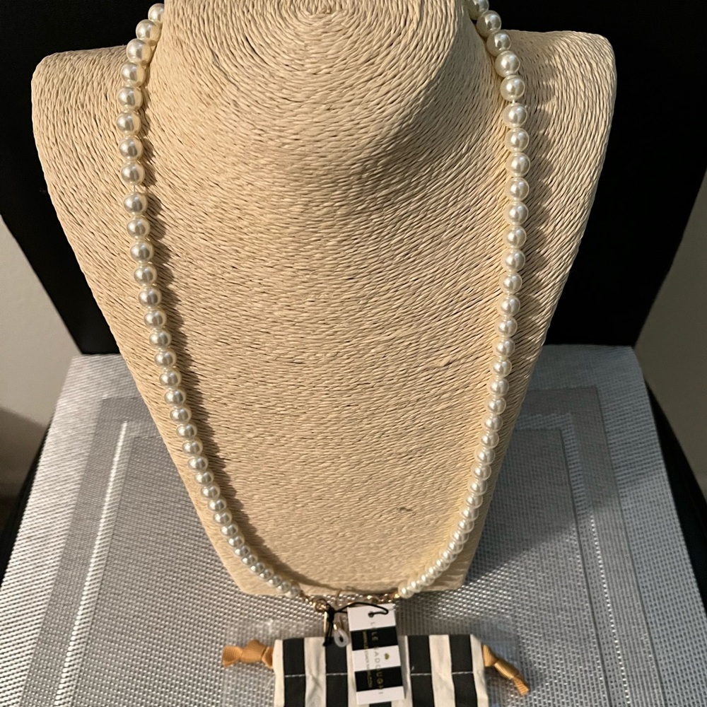 LELE SADOUGHI AUTHENTIC GLASS PEARL CHAIN FOR SUNGLASSES; FACE MASK & NECKLACE